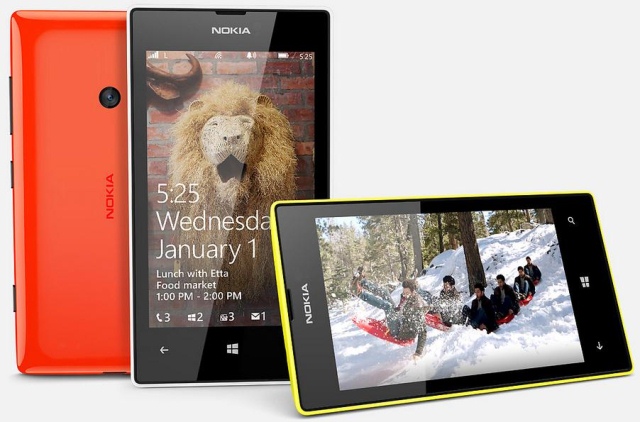 Windows Phone смартфон Nokia Lumia 525 с 4-дюймовым дисплеем 800х480 и двухъядерным процессором