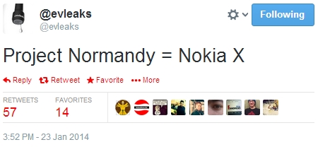 Смартфон Nokia Normandy на ОС Android получит коммерческое название Nokia X-2
