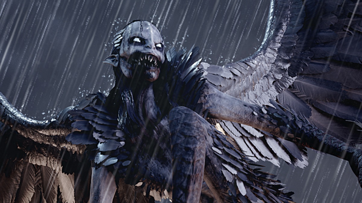 Harpies have only gotten better with age! Winged creature art from the Gothic remake released