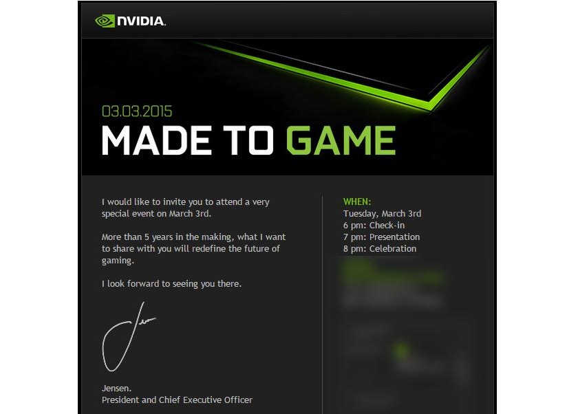 NVIDIA обещает изменить будущее игр 3 марта