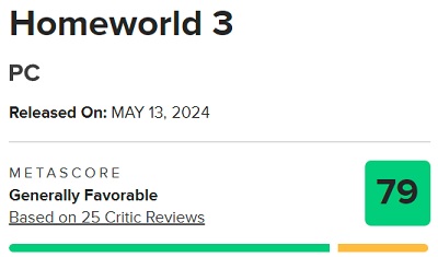 La longue attente n'a pas été vaine : les critiques sont satisfaits du jeu de stratégie spatiale Homeworld 3 et lui attribuent de bonnes notes.-2