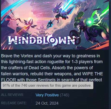 Windblown, a new game from the creators of Dead Cells, has been released in Steam Early Access-2