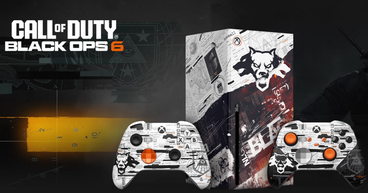 Microsoft propose de décorer votre Xbox et vos manettes de jeu avec des superpositions exclusives du style Call of Duty : Black Ops 6