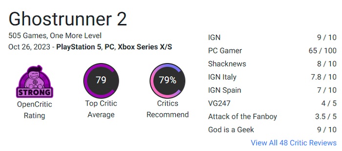 Une suite presque parfaite : les critiques ont salué le jeu d'action cyberpunk Ghostrunner 2 et l'ont félicité pour sa difficulté élevée et son gameplay addictif.-3