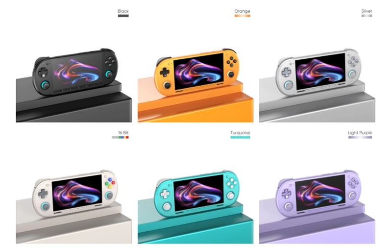 Retroid Pocket 6 in various colors