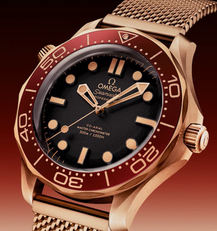 Omega Seamaster Diver 300M en bronze et or