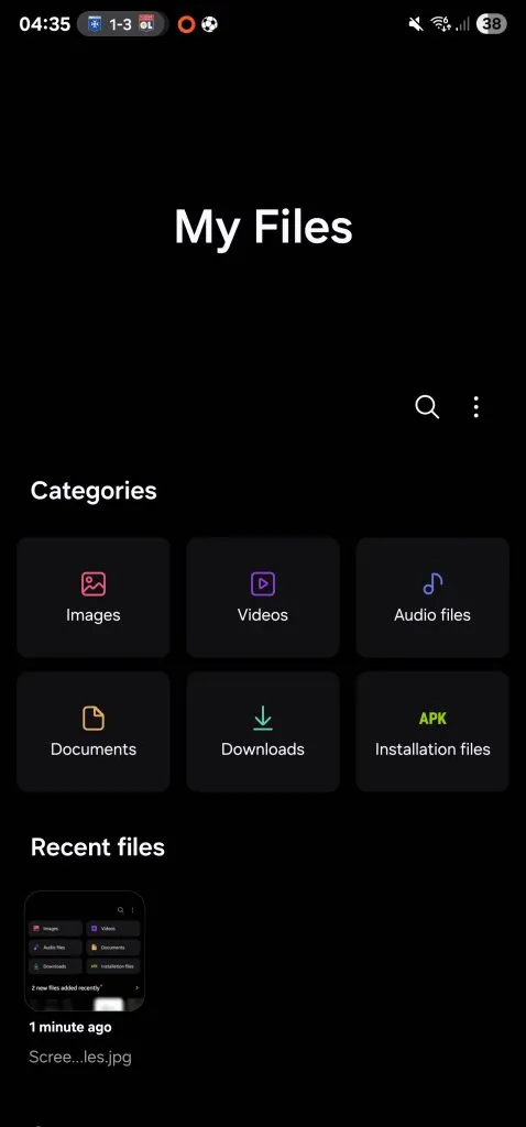 One UI 7 file manager interface