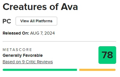 Creatures of Ava ist ein schönes, niedliches, aber langweiliges Abenteuerspiel: Die Kritiker geben dem Spiel gute Noten, sind aber nicht bereit, es zu empfehlen-3