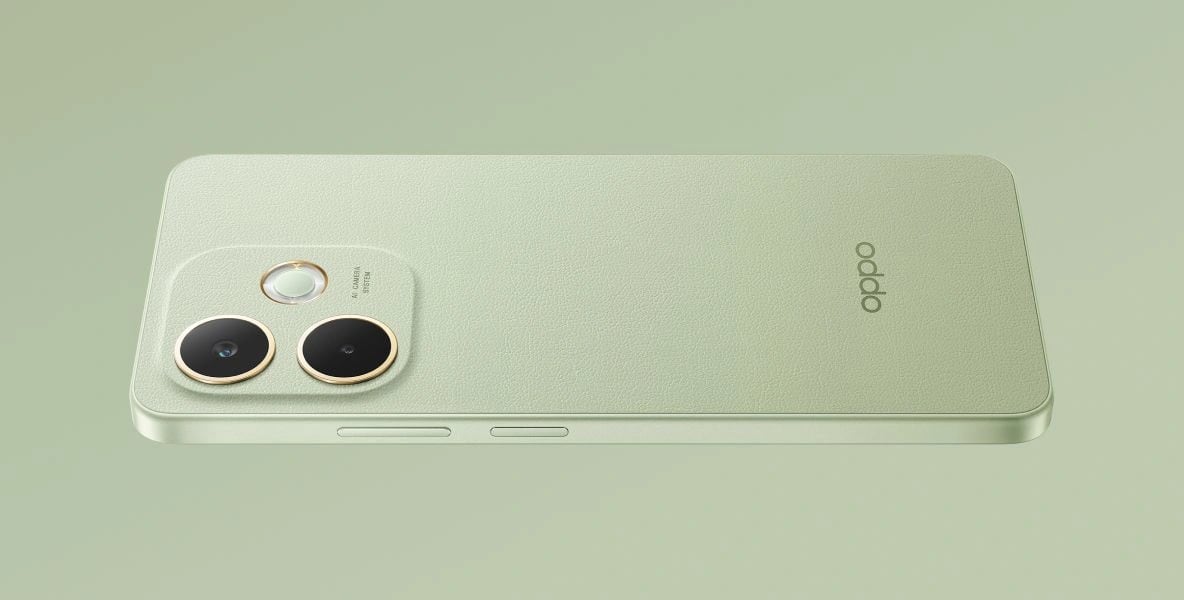 Дизайн OPPO A5 Pro у Оливковому зеленому кольорі