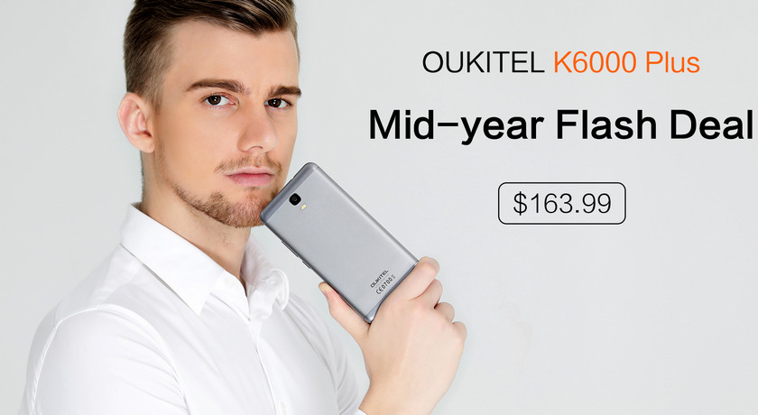 Распродажа Oukitel K6000 Plus: смартфон-долгожитель за $163.99