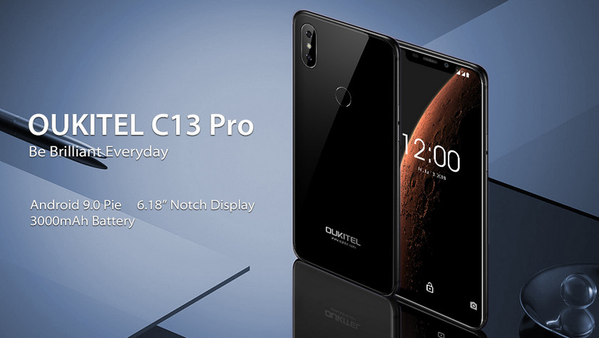 OUKITEL C13 Pro: недорогой смартфон c Android 9 Pie на борту — скоро