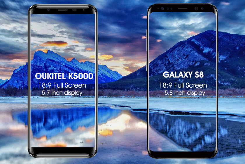 Смартфон Oukitel K5000 идет по стопам Samsung Galaxy S8
