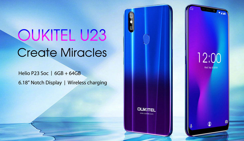 Смартфон OUKITEL U23 всего за $169.99 на распродаже DealExtreme