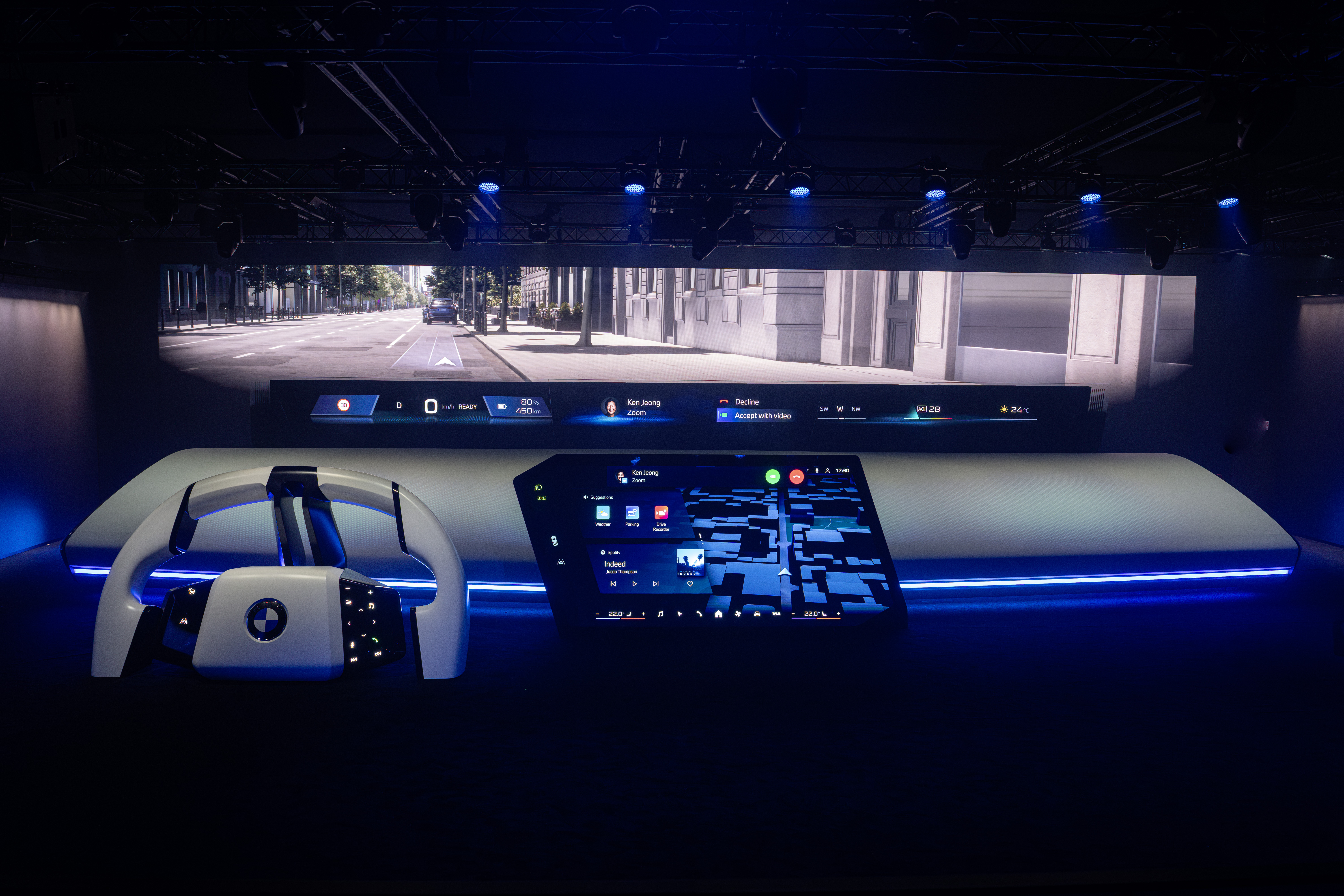 BMW Panoramic iDrive at CES 2025. Photo: BMW