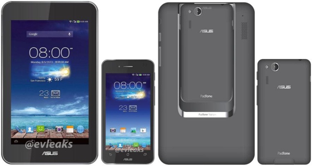 Первые изображение гибрида смартфона и планшета ASUS PadFone Mini