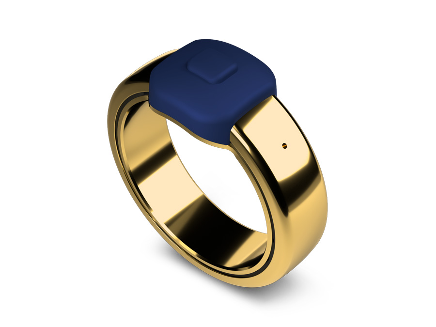 Pebble Index 01 anneau - vue latérale