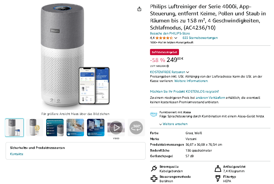 Philips 4000i Luftreiniger