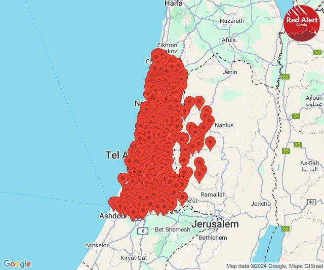 Iran hat einen massiven Angriff auf Israel gestartet: bis zu fünfhundert ballistische Raketen waren in der Luft-2