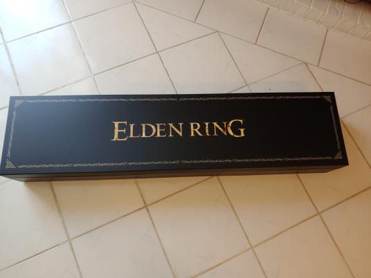 IGN - Bandai Namco has officially commemorated the efforts of Elden Ring's  most legendary player, Let Me Solo Her, by sending him an actual sword and  other goodies from the game.