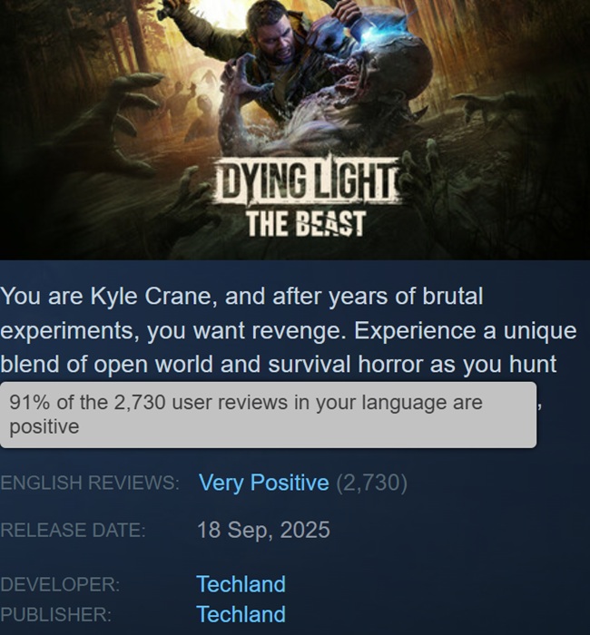 Постер Dying Light: The Beast