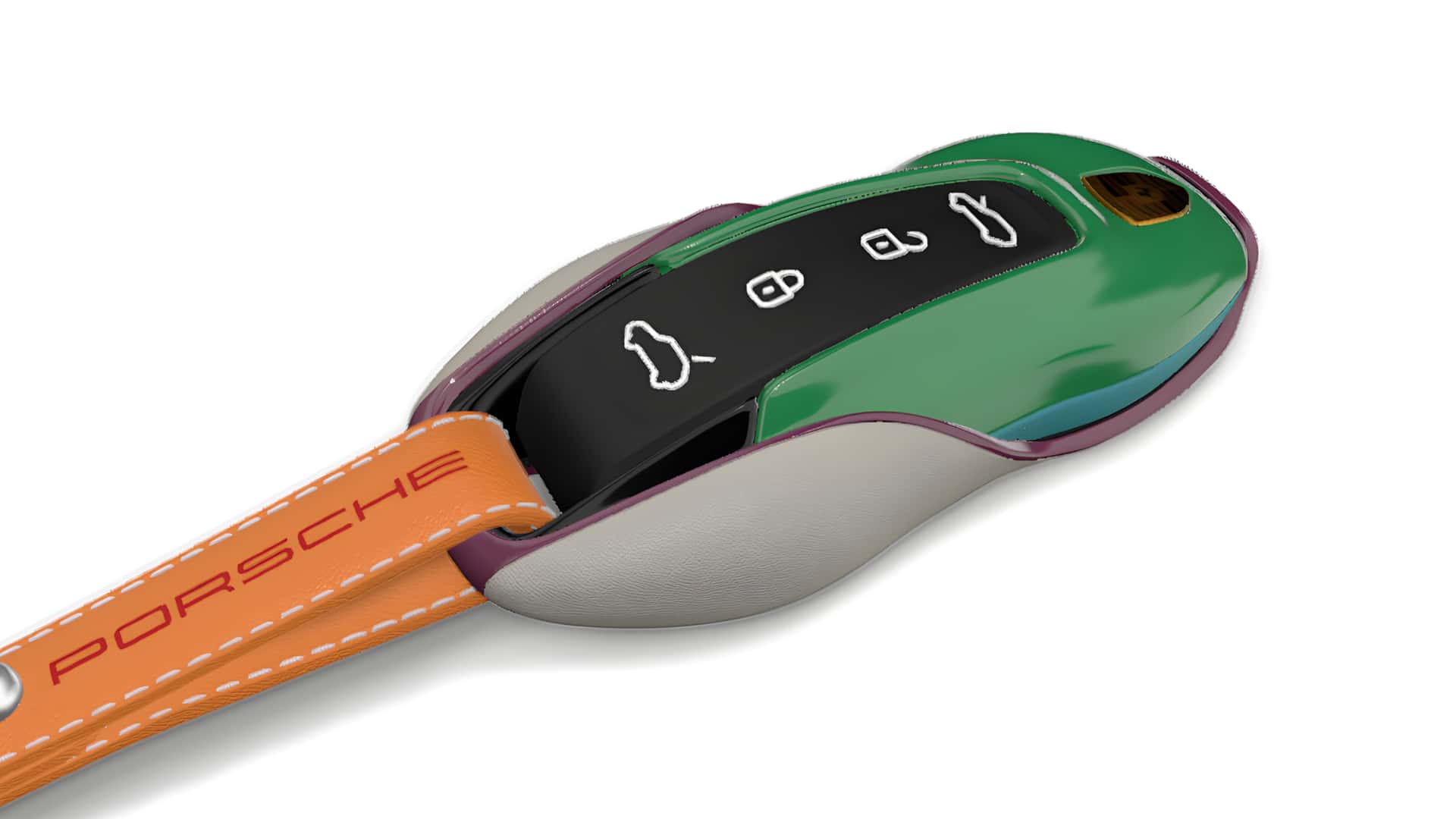 Конфигуратор брелока для Cayenne EV в разных цветах и материалах