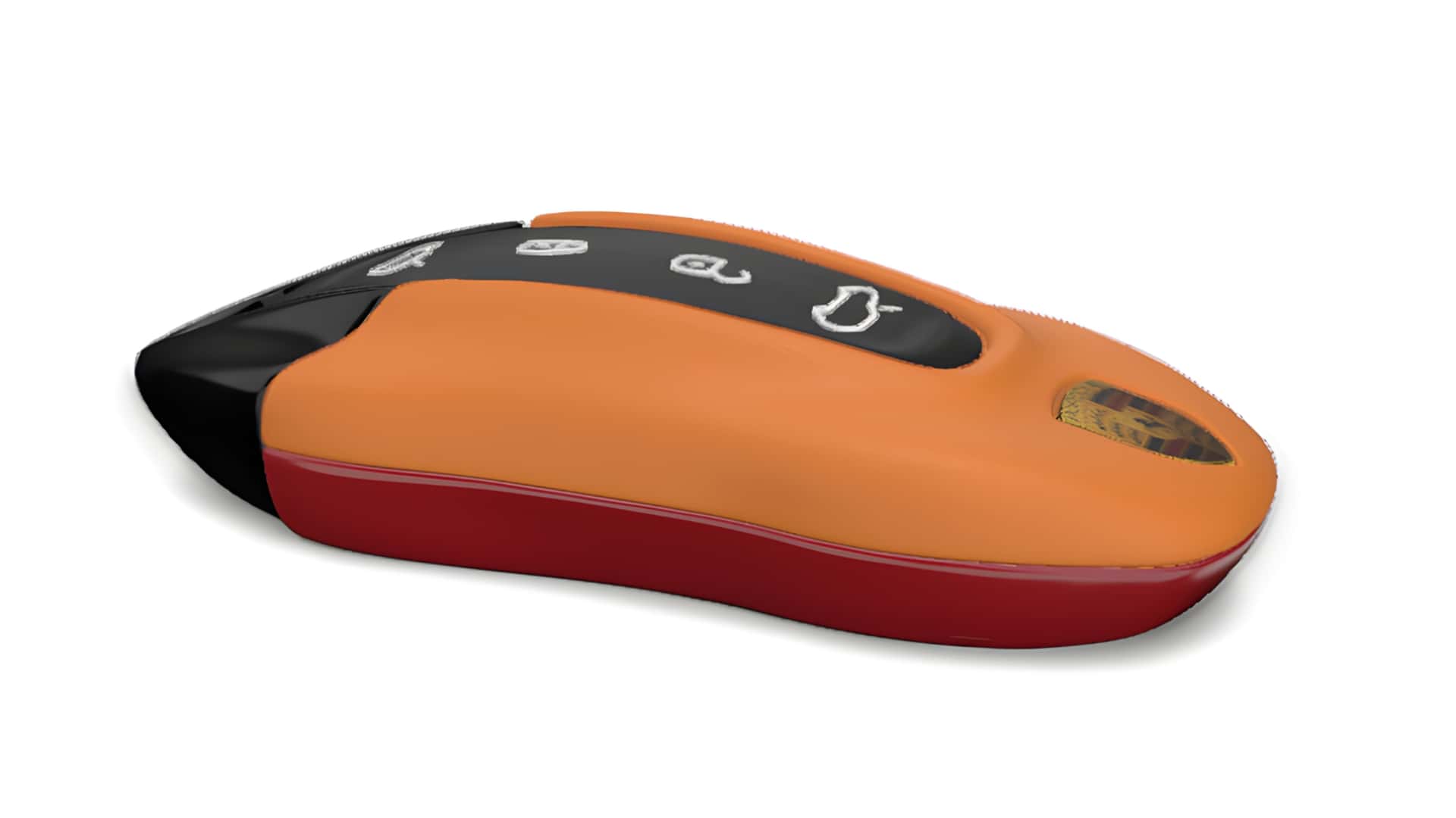 Выбор материалов для брелока Cayenne EV в конфигураторе