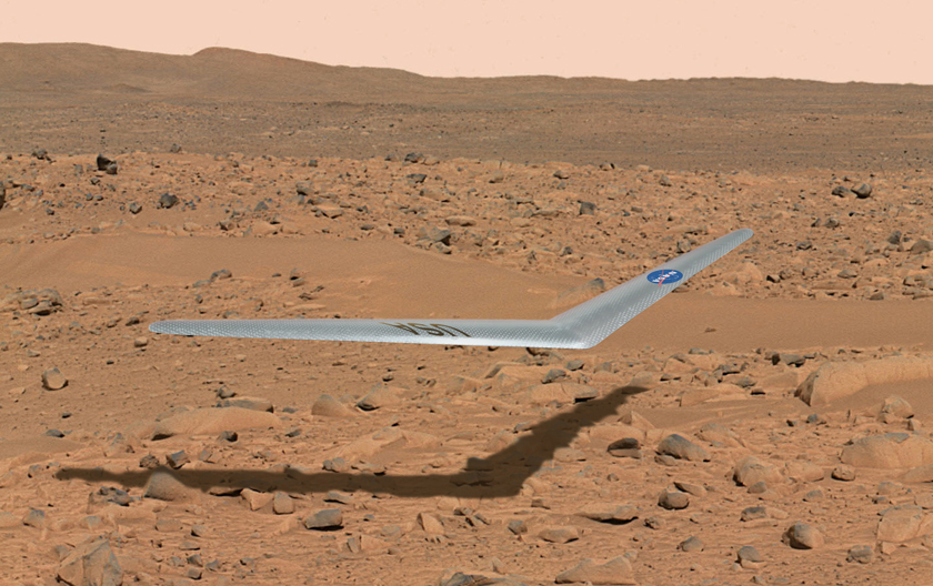 NASA найдет на Марсе место посадки пилотируемых миссий с помощью планера