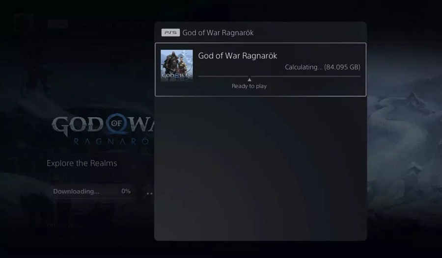Wystartował pre-load God of War Ragnarök, ujawniając dokładne wymiary gry na PS4 i PS5-3