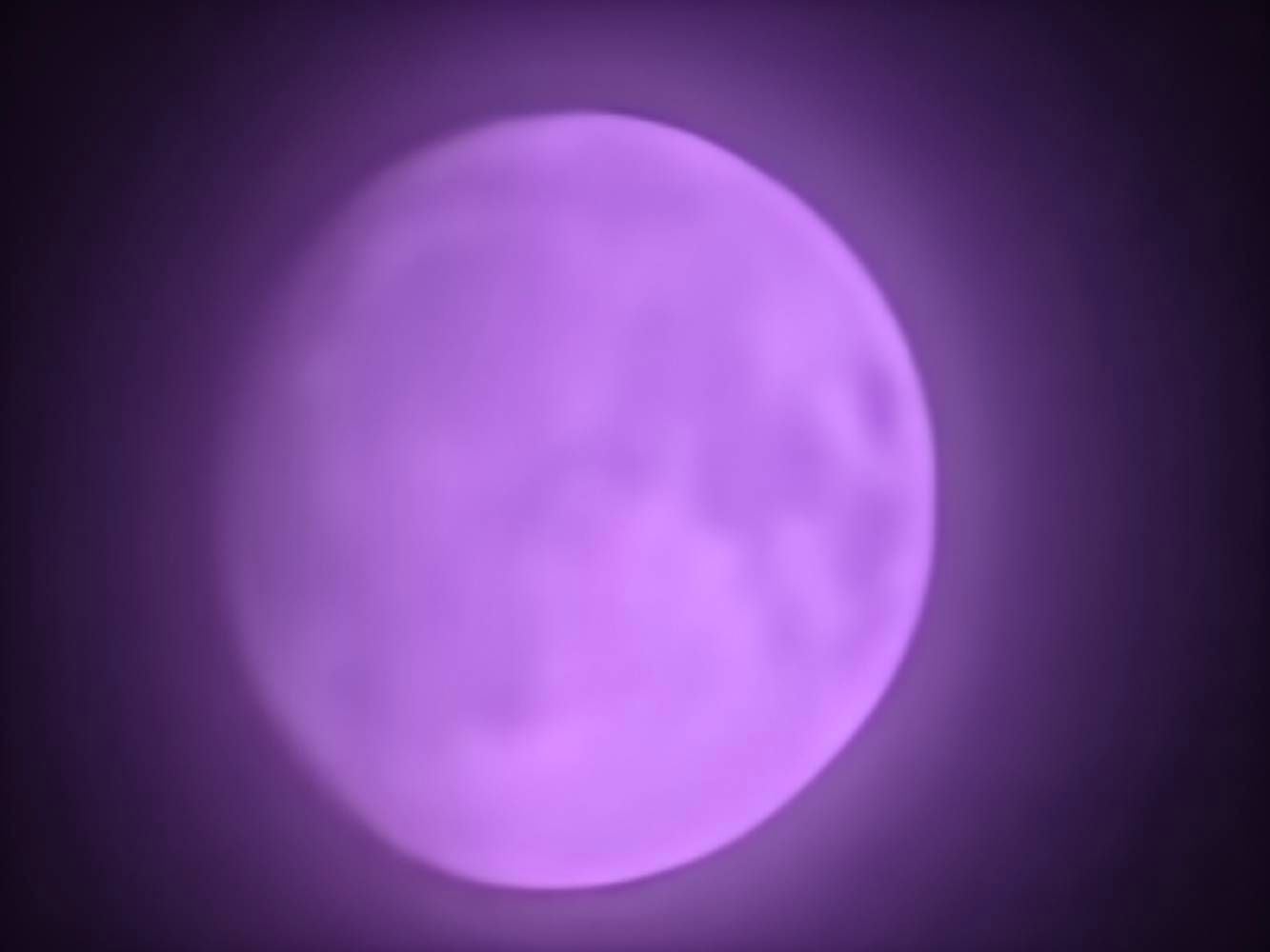 Photo of the violet moon with zoom
