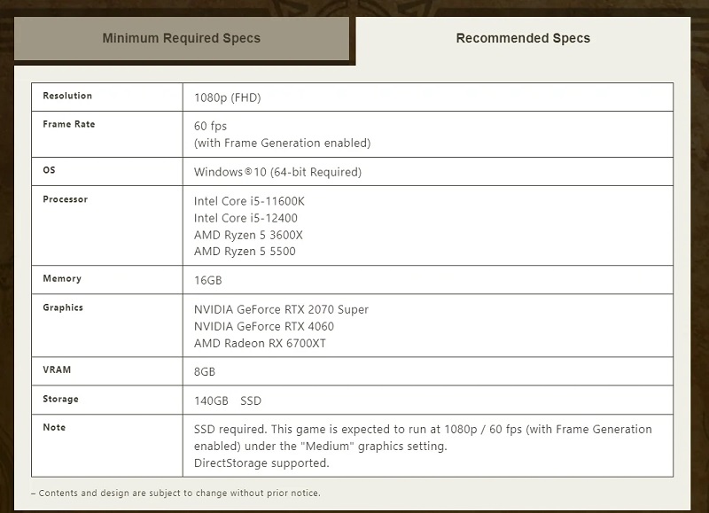 Betting on AI may let Capcom down: Monster Hunter Wilds system requirements have been published and they raise a lot of questions-2