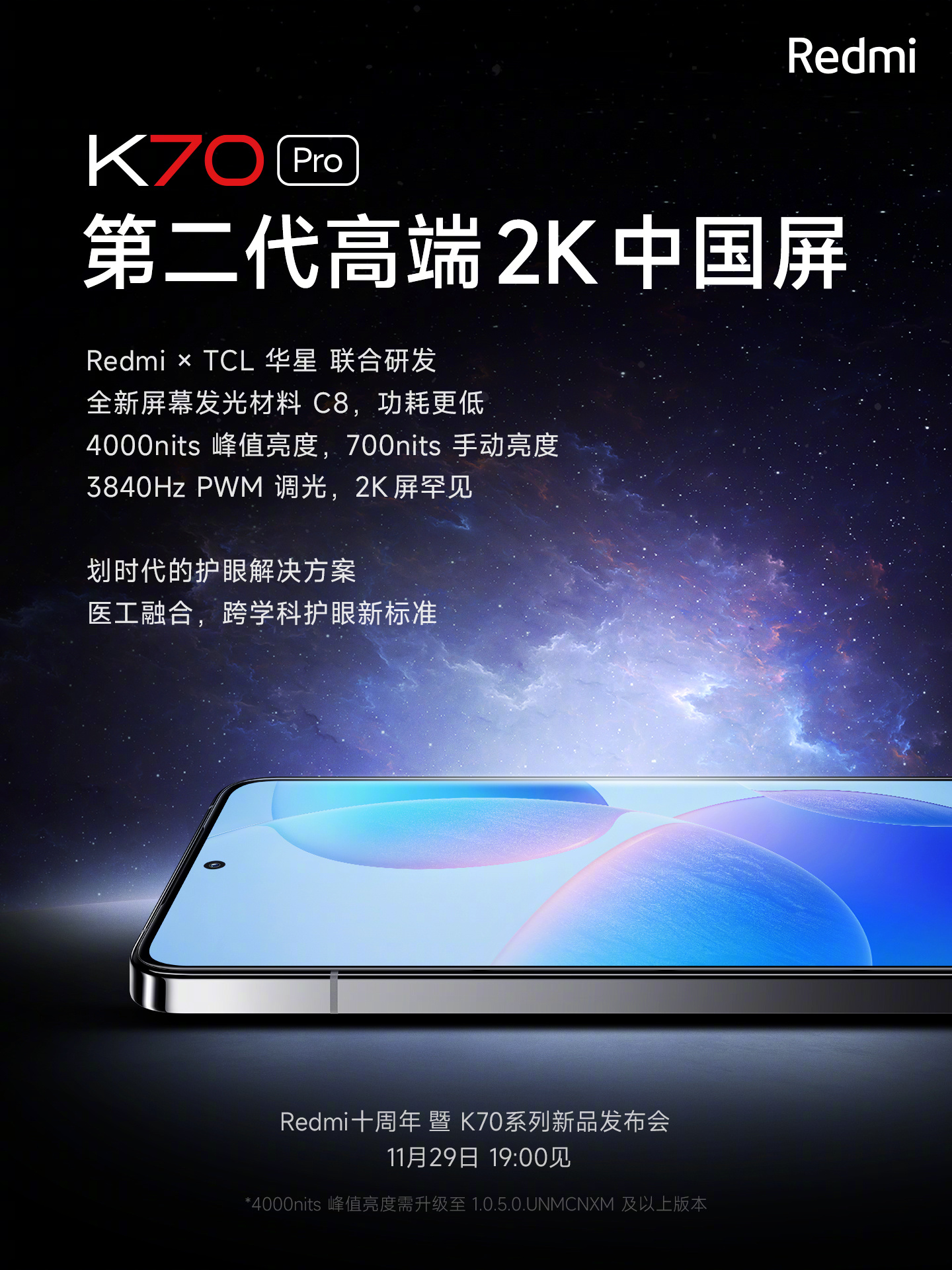 Redmi K70 Pro is officially shown for the first time 