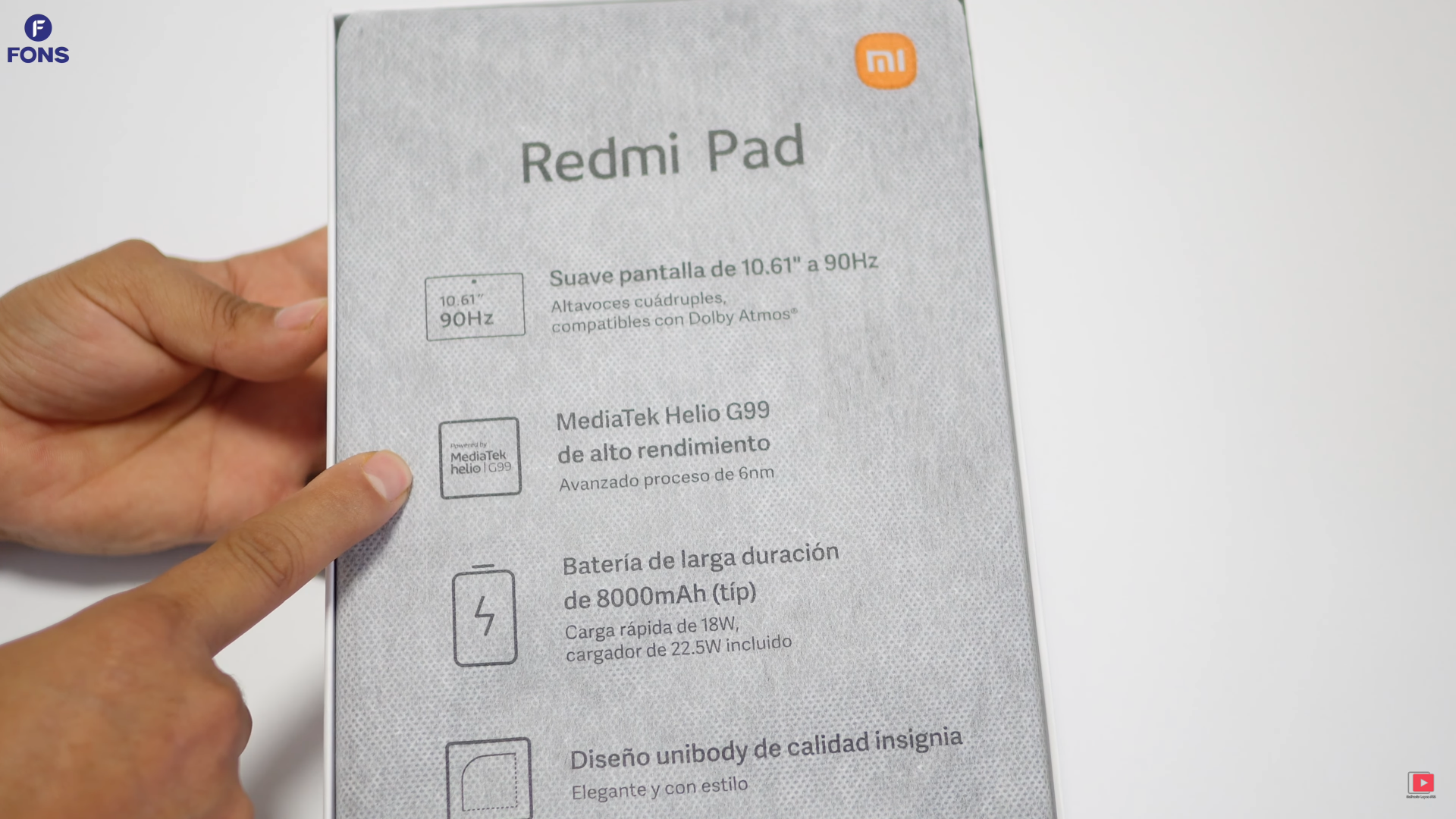Redmi Pad shown in video before the announcement: tablet with 90 Hz screen,  MediaTek Helio G99 processor and 8000 mAh battery