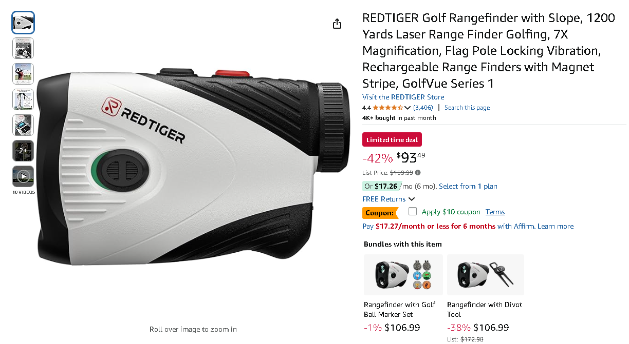 REDTIGER Golf Rangefinder REDTIGER Golf Rangefinder