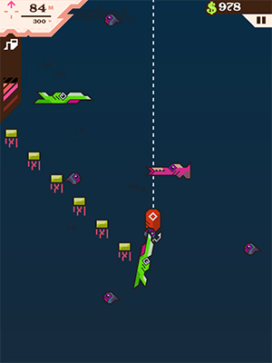 Игры для iOS. Обзор Ridiculous Fishing-3