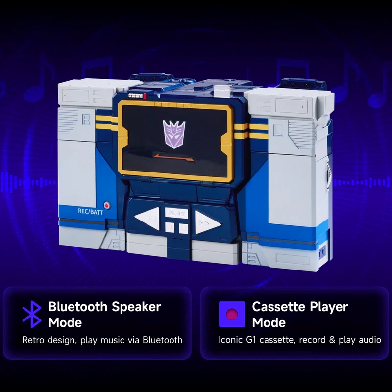Mode cassette du transformateur Soundwave