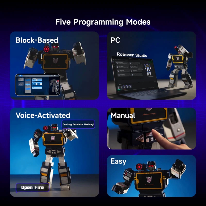 Transformateur Soundwave en action