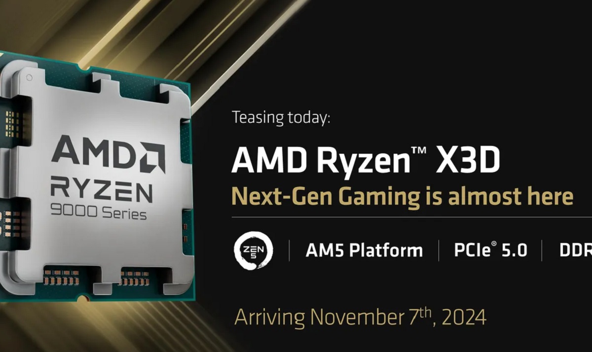 AMD announced the unveiling of next-generation Ryzen 9000 X3D processors