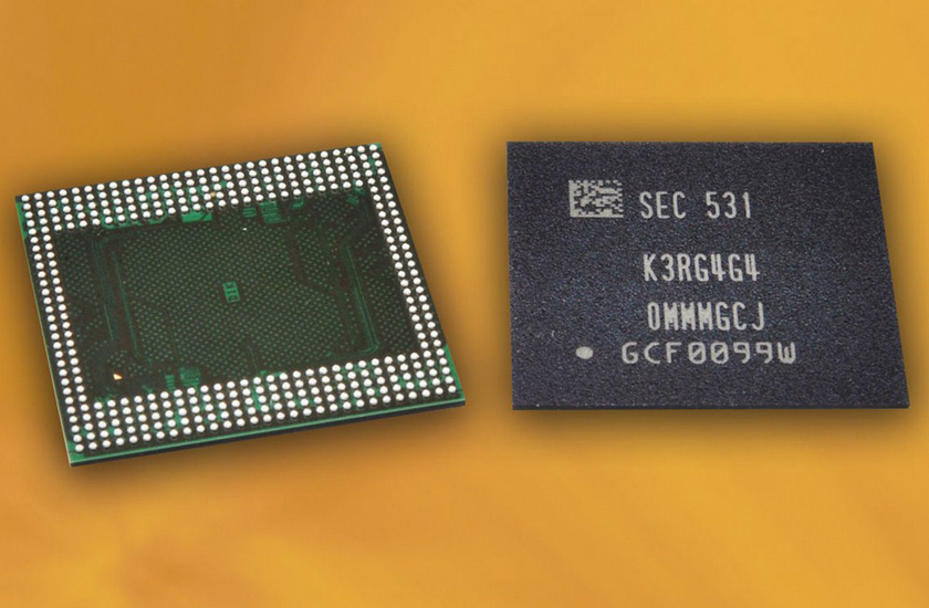 Samsung начинает выпуск 12-гигабитной памяти LPDDR4 для смартфонов с 6 ГБ ОЗУ