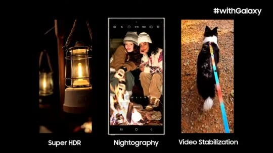 Samsung Galaxy S24 Super HDR Nightography Video Stabilisation