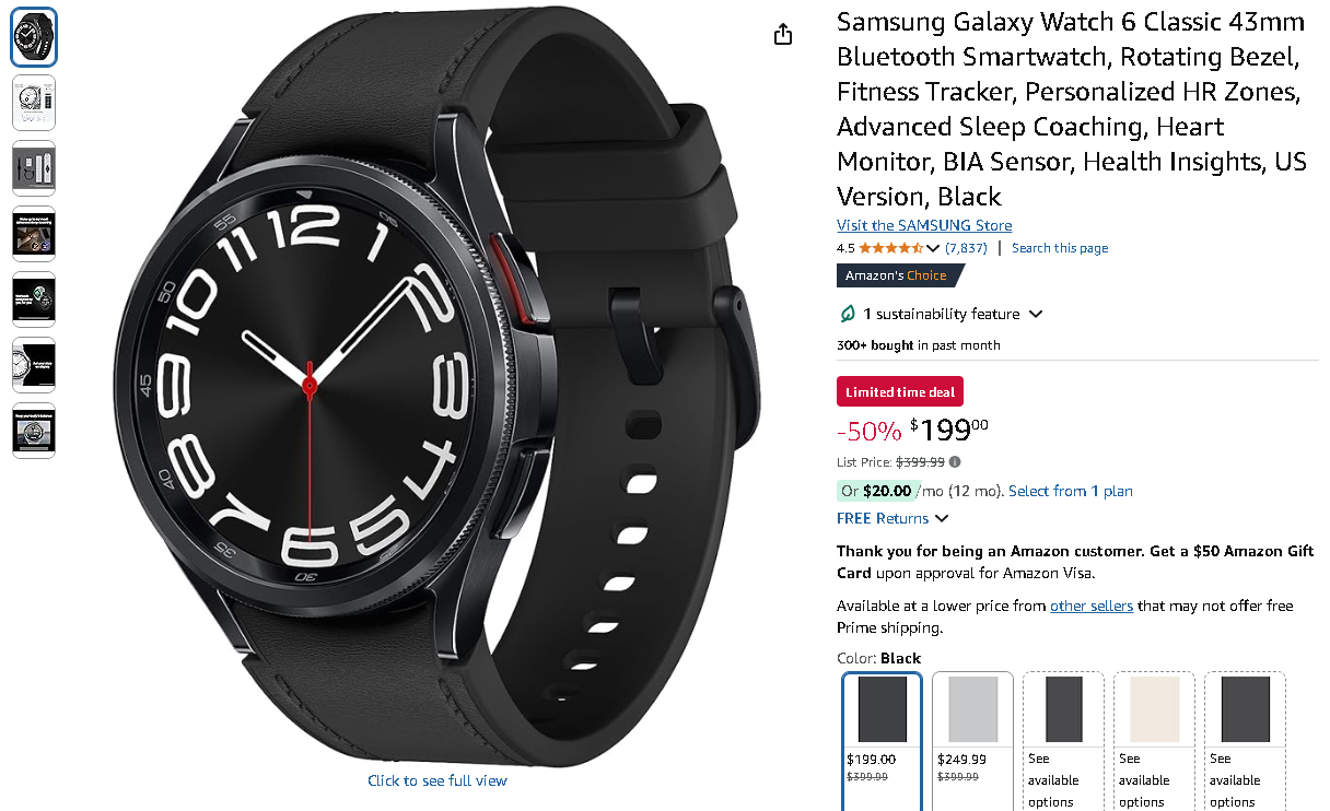Galaxy Watch 6 Classic Screenshot of the Galaxy Watch 6 Classic
