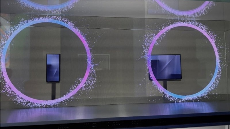 Folded and unfolded Samsung Galaxy Z TriFold