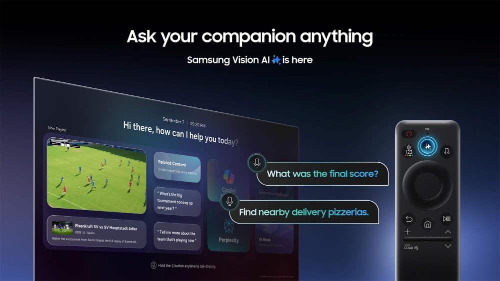 Samsung Vision AI Companion sur le téléviseur