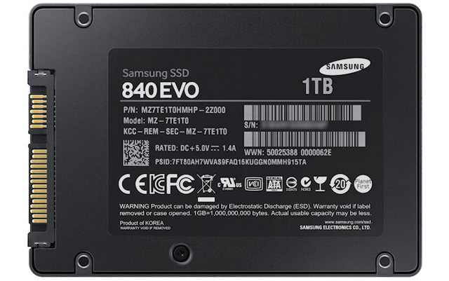 Samsung 840 EVO: 2.5-дюймовые SSD на базе 10-нм флеш-памяти объёмом до 1 ТБ-2
