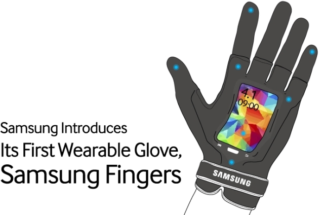 Samsung Fingers: "умная" перчатка с трехдюймовым гибким дисплеем