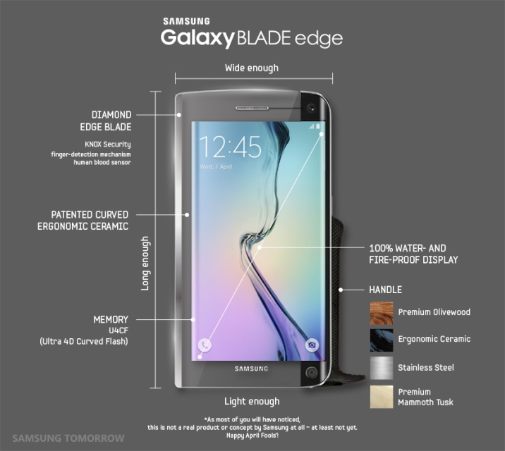 Samsung Galaxy BLADE edge: первый в мире «умный» нож-3