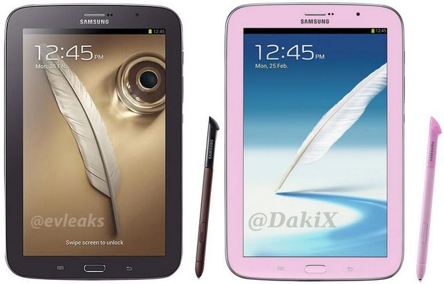 Утечки: Samsung Galaxy Note 8.0 коричневого и розового цветов