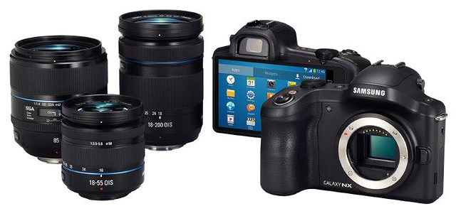 Samsung Galaxy NX: первая фотокамера с большой матрицей, сменной оптикой и ОС Android