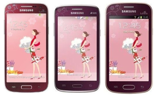 Серия смартфонов Samsung GALAXY La Fleur 2014 к 8 марта-2
