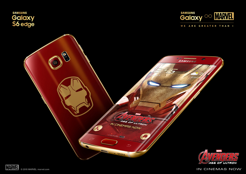 Смартфон Samsung Galaxy S6 edge Iron Man Limited Edition для фанатов Avengers