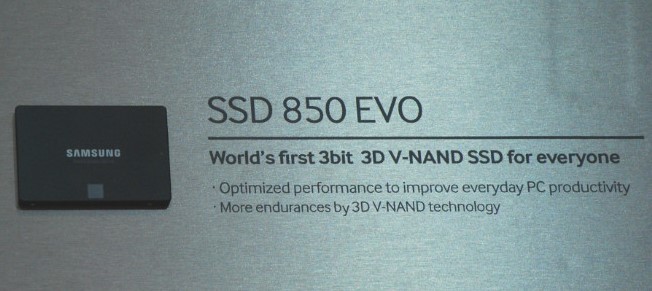 Samsung разрабатывает линейку твердотельных накопителей SSD 850 EVO с памятью 3D V-NAND-2